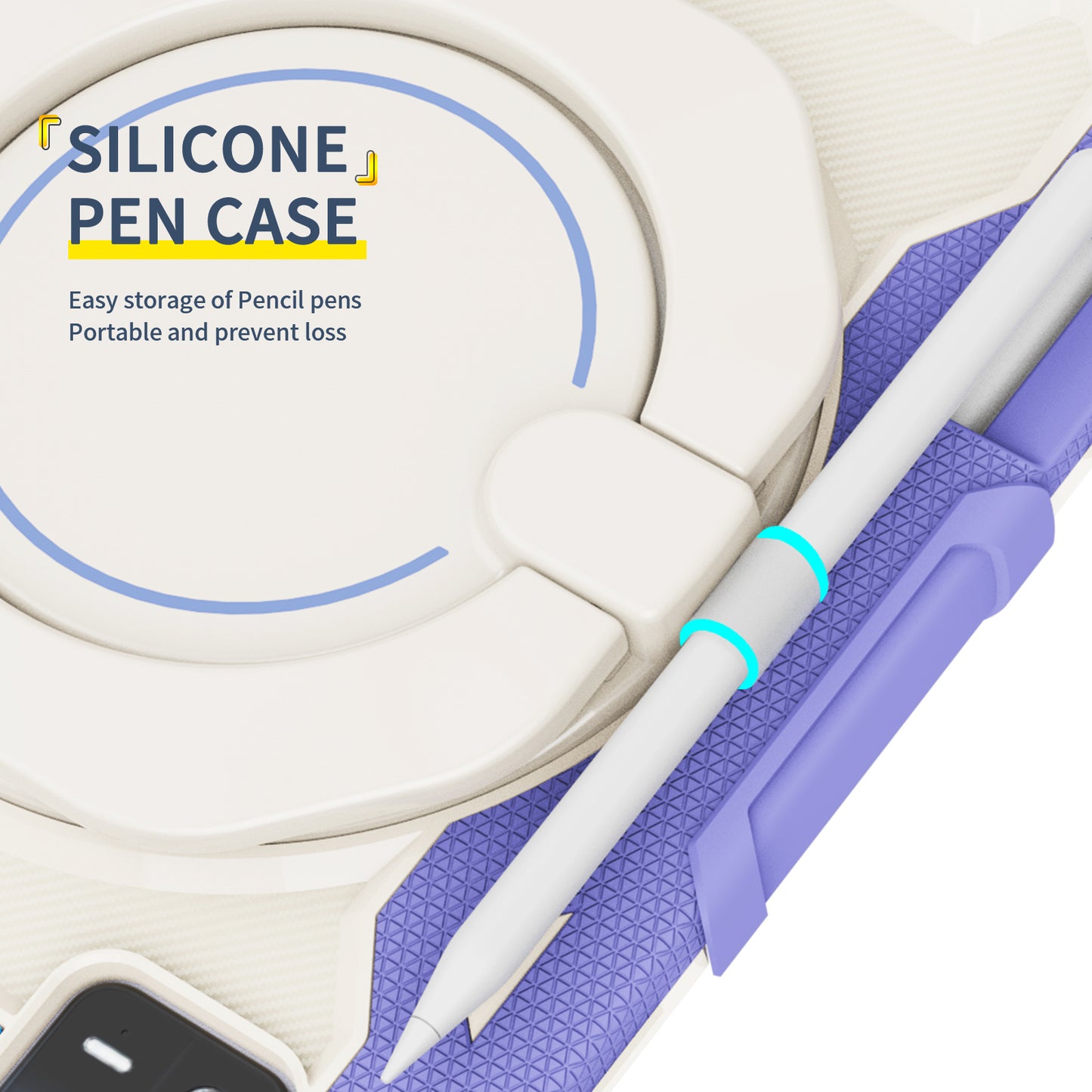 For Xiaomi Pad 6 PC + Silicone Protective Cover 360-degree Rotary Kickstand Drop-proof Tablet Case