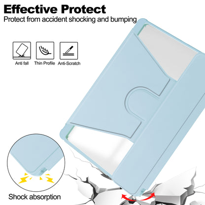 For Samsung Galaxy Tab S9 Tablet Case 360-Degree Rotating Stand Leather+Acrylic Cover with Wireless Keyboard