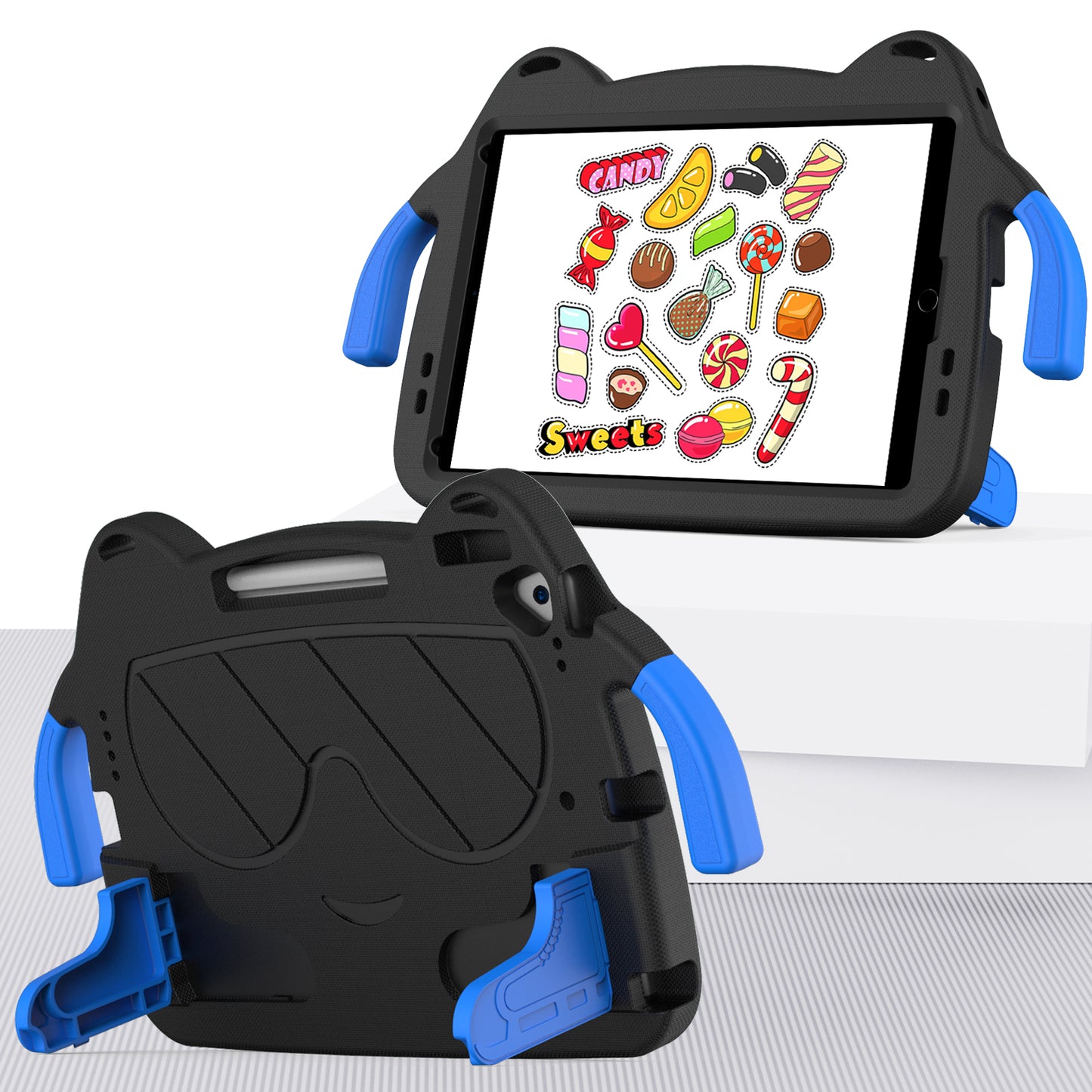 Tablet Case for iPad 10.2 (2021) / (2020) / (2019) / iPad Air 10.5 inch (2019) / Pro 10.5-inch (2017) EVA+PC Kickstand Cover