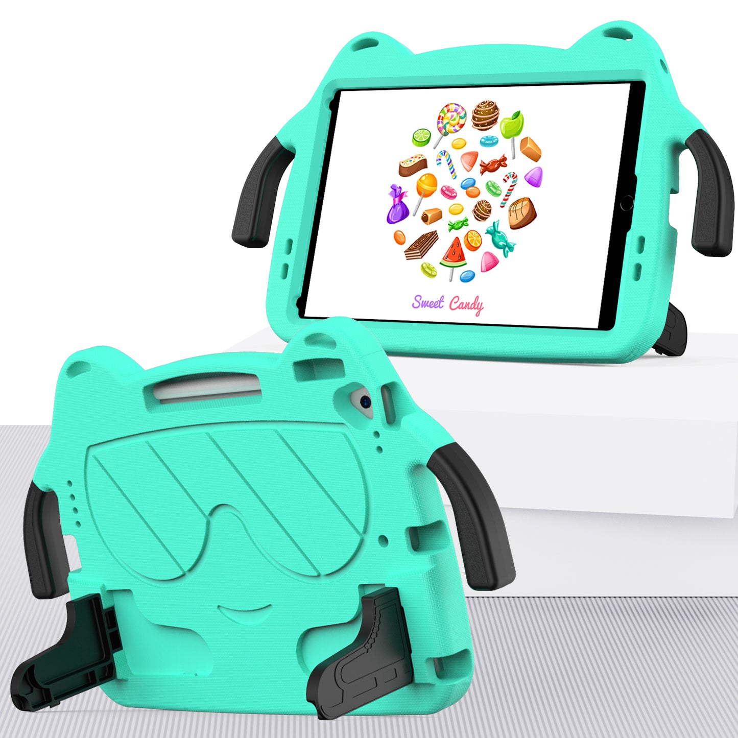 Tablet Case for iPad 10.2 (2021) / (2020) / (2019) / iPad Air 10.5 inch (2019) / Pro 10.5-inch (2017) EVA+PC Kickstand Cover