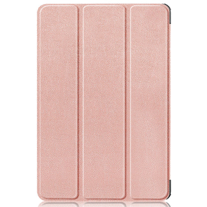 For Amazon Fire HD 10 (2023) Tri-Fold Stand Cover PU Leather Auto Wake / Sleep Smart Tablet Case