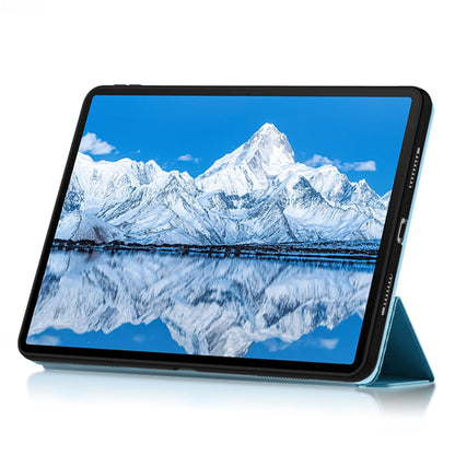 For Huawei Qingyun C7 Trifold Stand Tablet Case PU Leather Auto Sleep / Wake Smart Cover