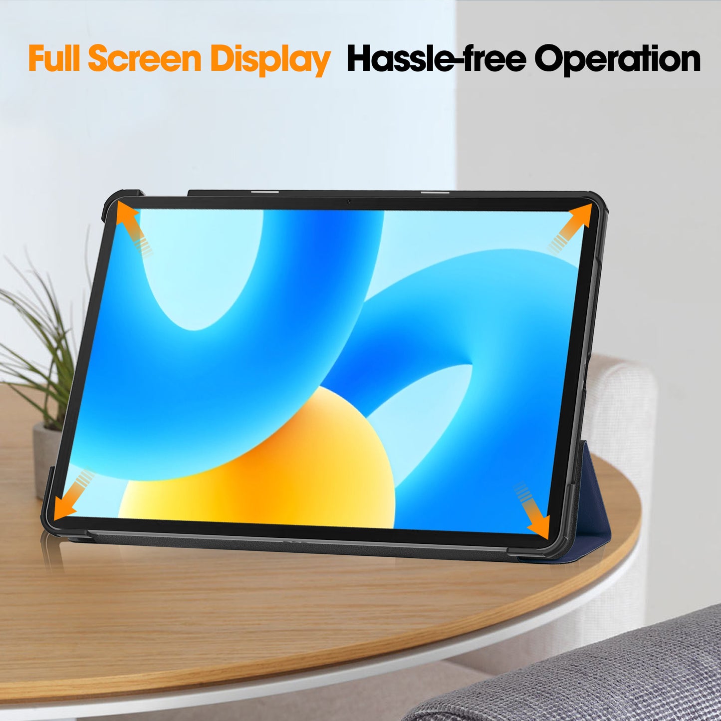 For Huawei MatePad 11.5 Tri-fold Stand Tablet Case Auto Wake / Sleep Tablet Leather Cover