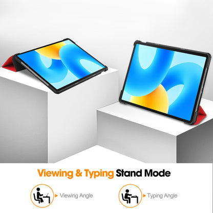 For Huawei MatePad 11.5 Tri-fold Stand Tablet Case Auto Wake / Sleep Tablet Leather Cover