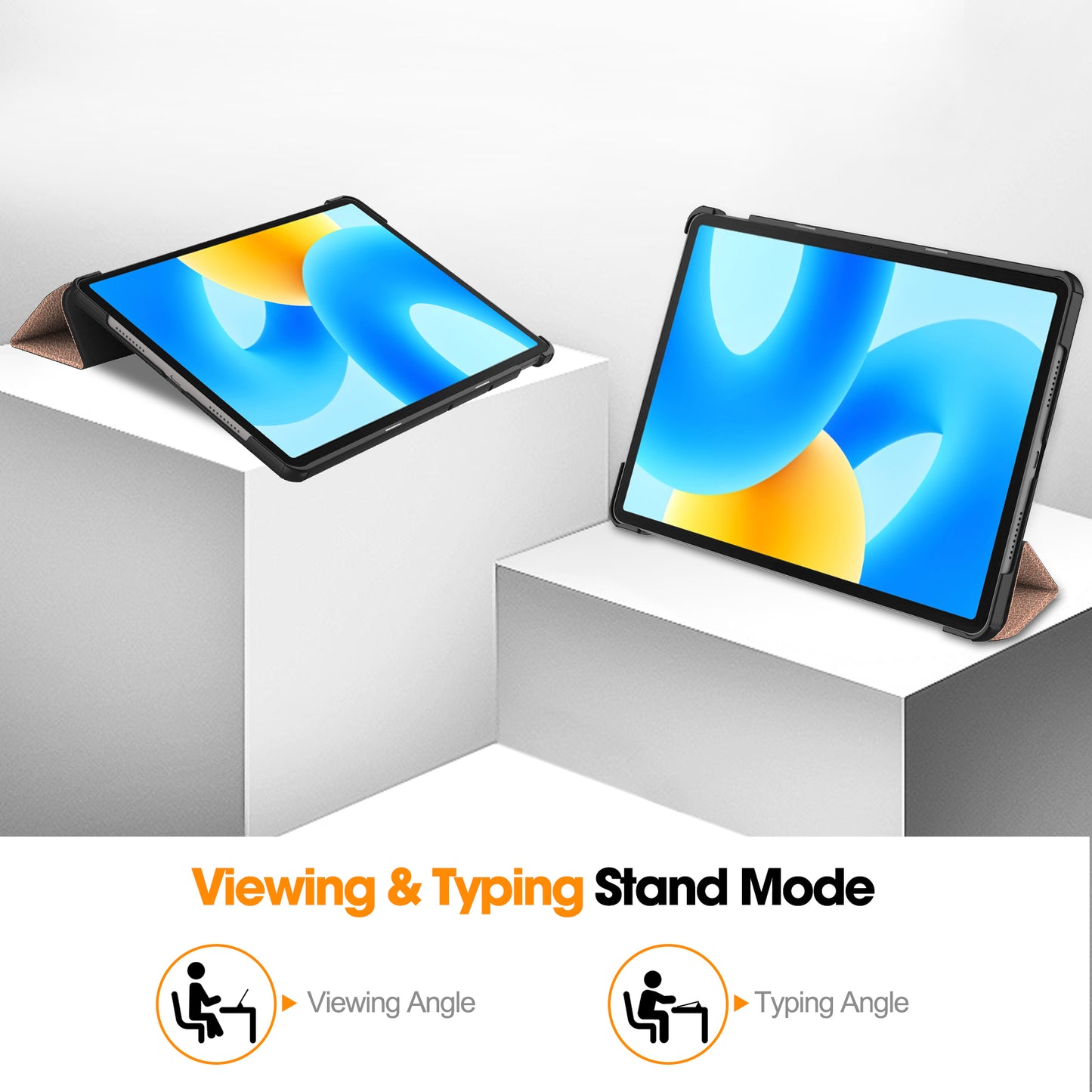 For Huawei MatePad 11.5 Tri-fold Stand Tablet Case Auto Wake / Sleep Tablet Leather Cover