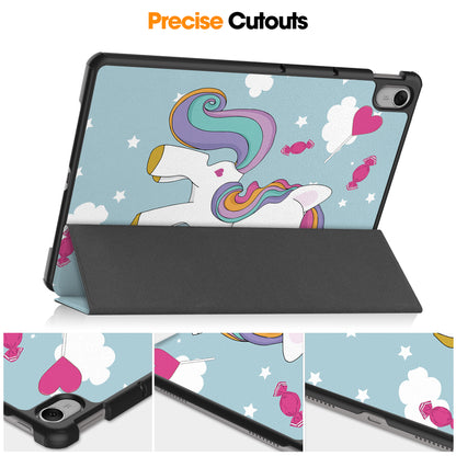 For Huawei MatePad 11.5 Tri-fold Stand Tablet Cover Pattern Printing PU Leather Tablet Case