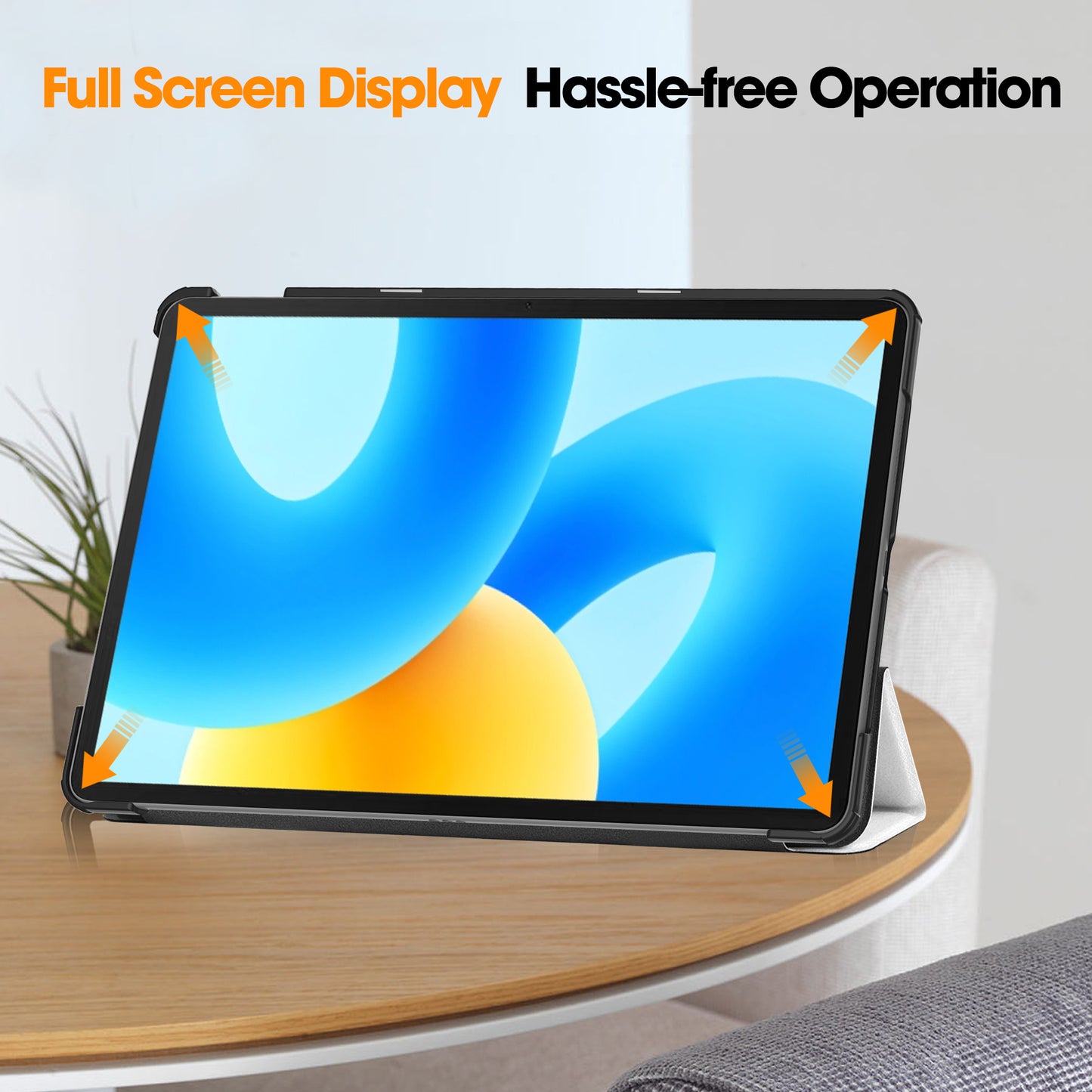 For Huawei MatePad 11.5 Tri-fold Stand Tablet Cover Pattern Printing PU Leather Tablet Case