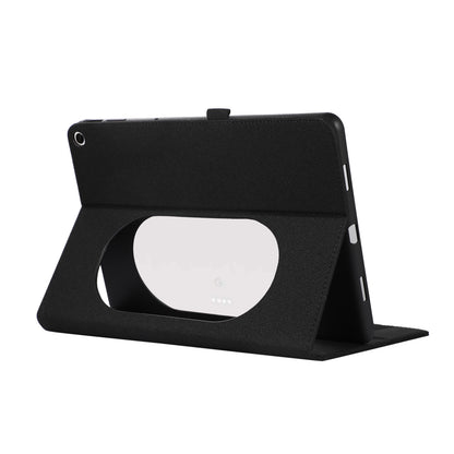 For Google Pixel Tablet Protective Cover Cloth Texture PU Leather Stand Smart Tablet Case with Card Holder