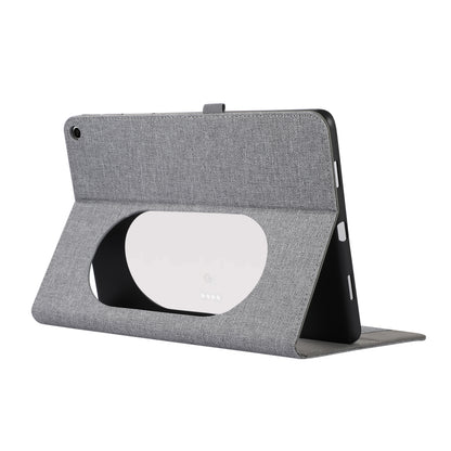 For Google Pixel Tablet Protective Cover Cloth Texture PU Leather Stand Smart Tablet Case with Card Holder