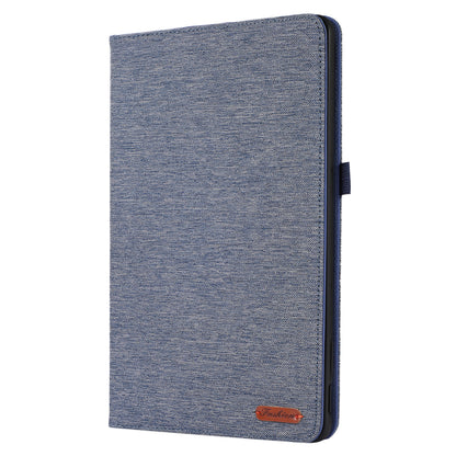 For Google Pixel Tablet Protective Cover Cloth Texture PU Leather Stand Smart Tablet Case with Card Holder