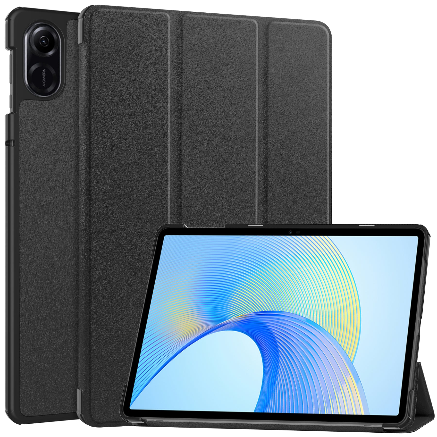 For Honor Pad X8 Pro Tri-Fold Stand Shell  PU Leather Auto Sleep / Wake Protective Tablet Cover