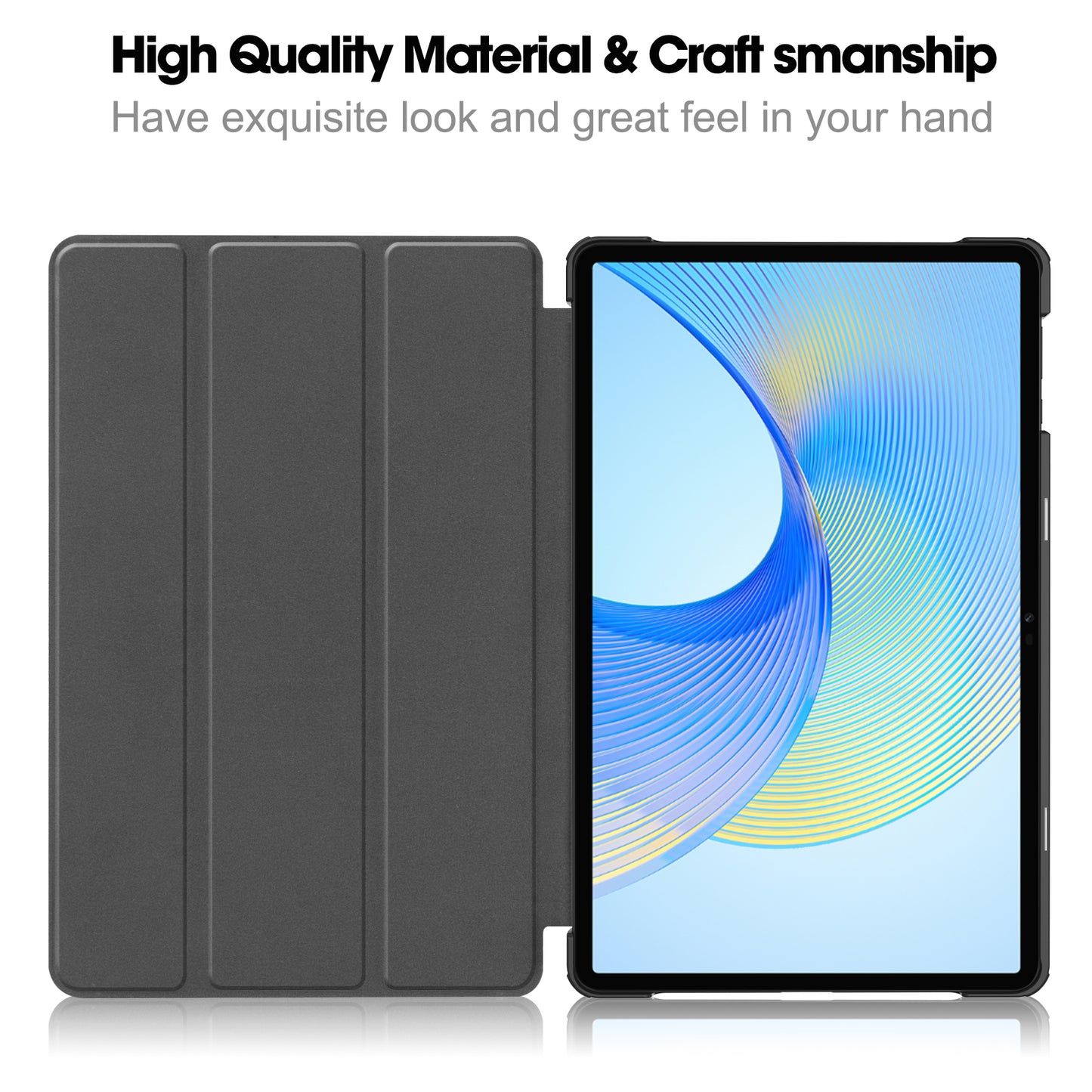 For Honor Pad X8 Pro Tri-Fold Stand Shell  PU Leather Auto Sleep / Wake Protective Tablet Cover