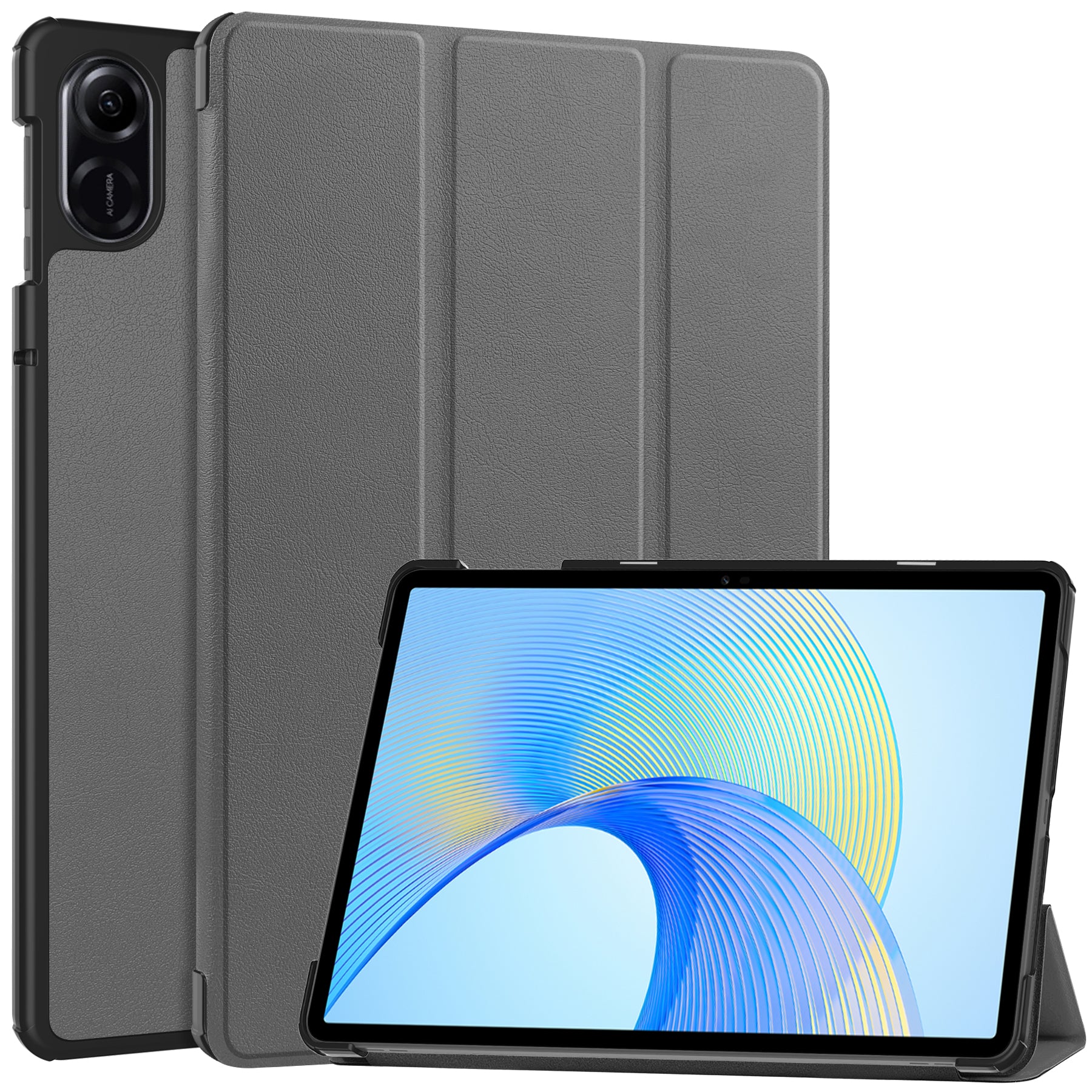 For Honor Pad X8 Pro Tri-Fold Stand Shell  PU Leather Auto Sleep / Wake Protective Tablet Cover