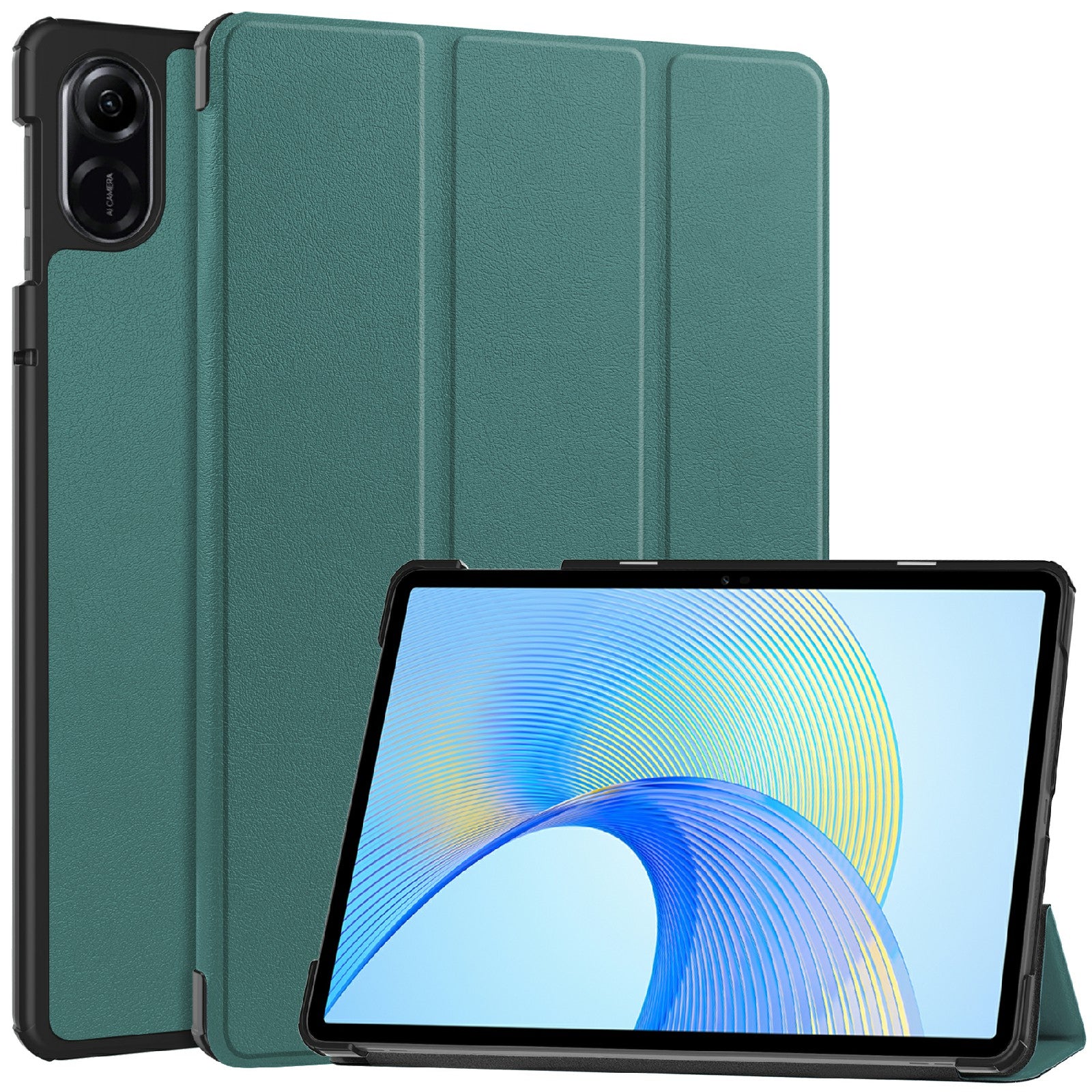 For Honor Pad X8 Pro Tri-Fold Stand Shell  PU Leather Auto Sleep / Wake Protective Tablet Cover