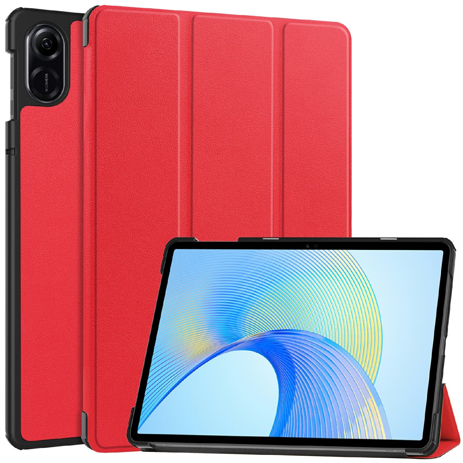 For Honor Pad X8 Pro Tri-Fold Stand Shell  PU Leather Auto Sleep / Wake Protective Tablet Cover