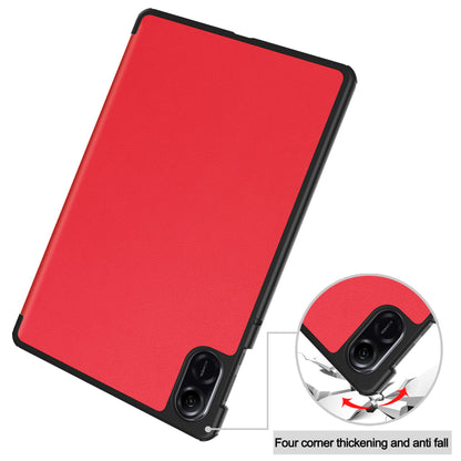 For Honor Pad X8 Pro Tri-Fold Stand Shell  PU Leather Auto Sleep / Wake Protective Tablet Cover