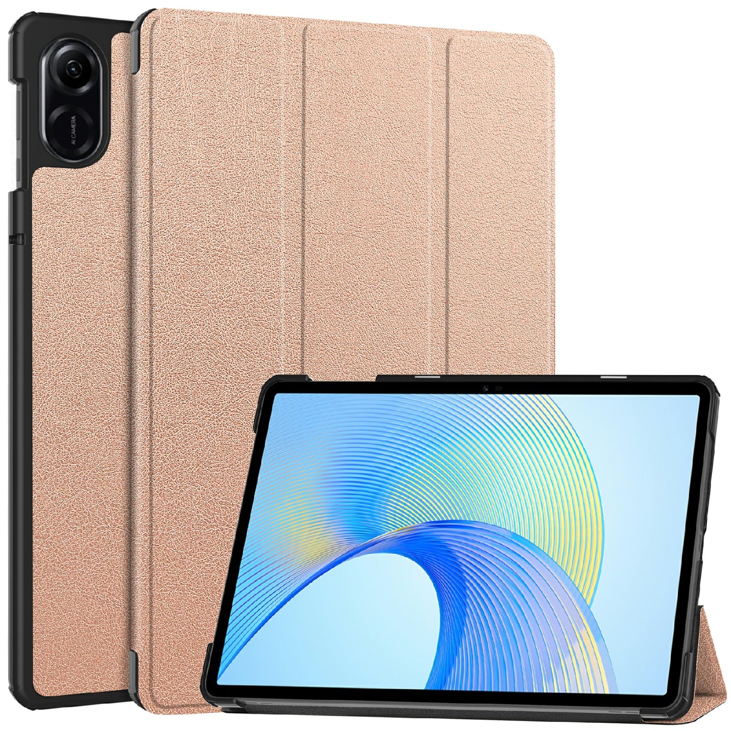 For Honor Pad X8 Pro Tri-Fold Stand Shell  PU Leather Auto Sleep / Wake Protective Tablet Cover