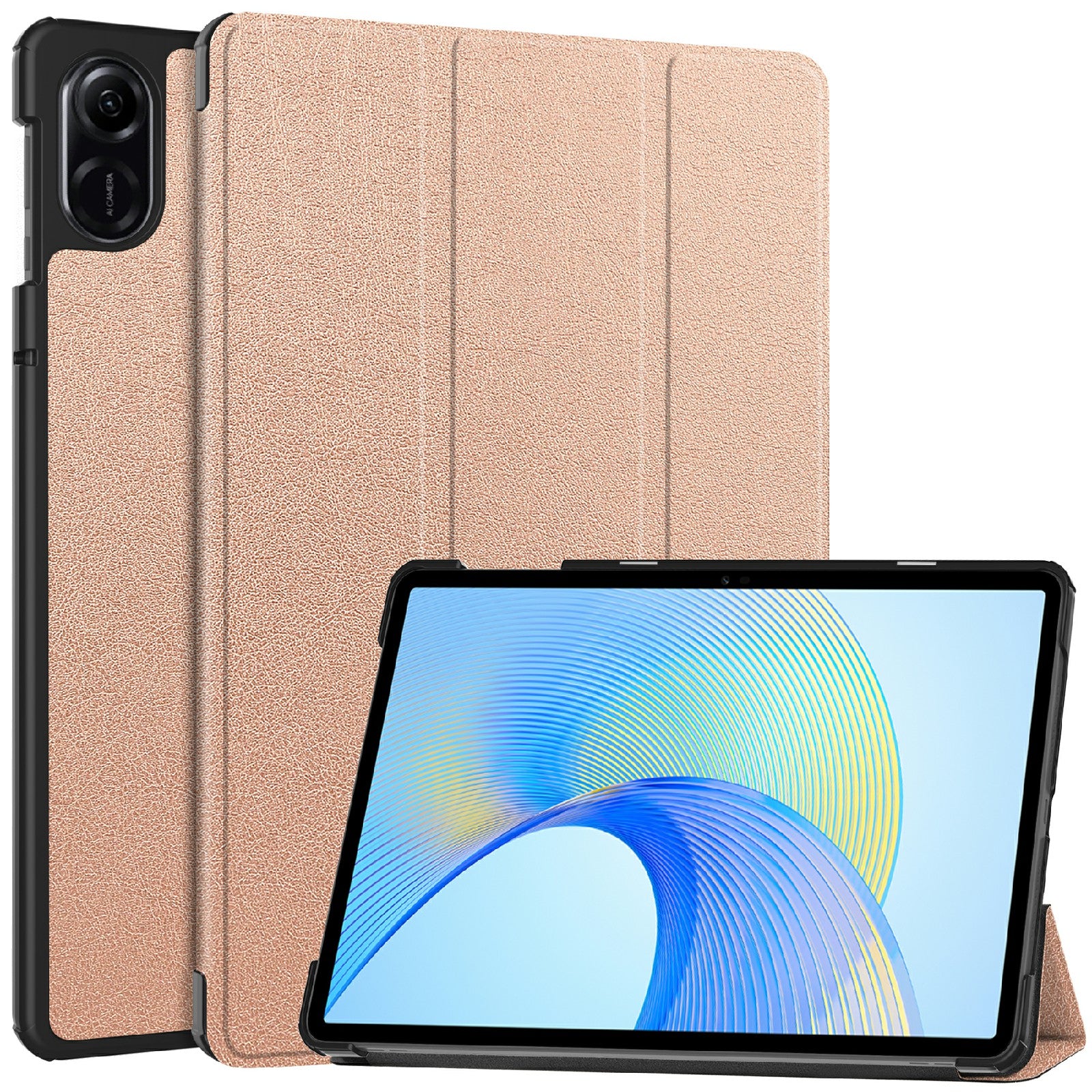For Honor Pad X8 Pro Tri-Fold Stand Shell  PU Leather Auto Sleep / Wake Protective Tablet Cover
