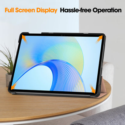For Honor Pad X8 Pro Tri-Fold Stand Shell  PU Leather Auto Sleep / Wake Protective Tablet Cover