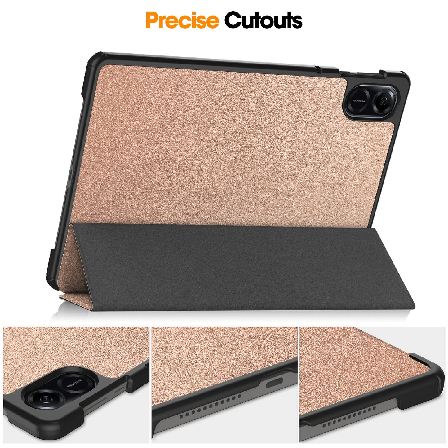 For Honor Pad X8 Pro Tri-Fold Stand Shell  PU Leather Auto Sleep / Wake Protective Tablet Cover