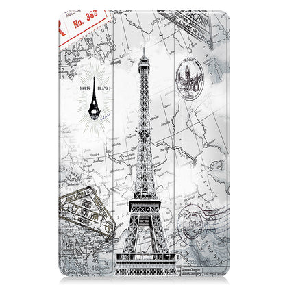 For Honor Pad X8 Pro Trifold Stand Smart Tablet Case Pattern Printing PU Leather Cover