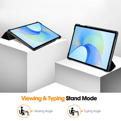 For Honor Pad X8 Pro Trifold Stand Smart Tablet Case Pattern Printing PU Leather Cover