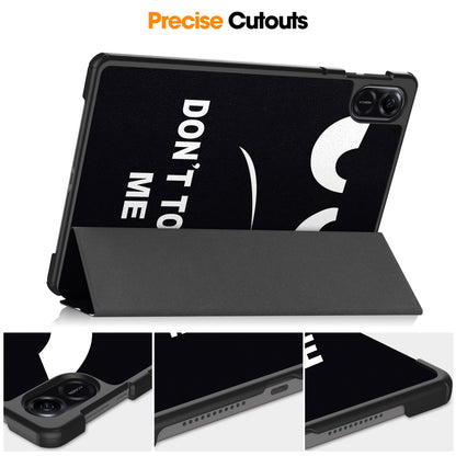 For Honor Pad X8 Pro Trifold Stand Smart Tablet Case Pattern Printing PU Leather Cover