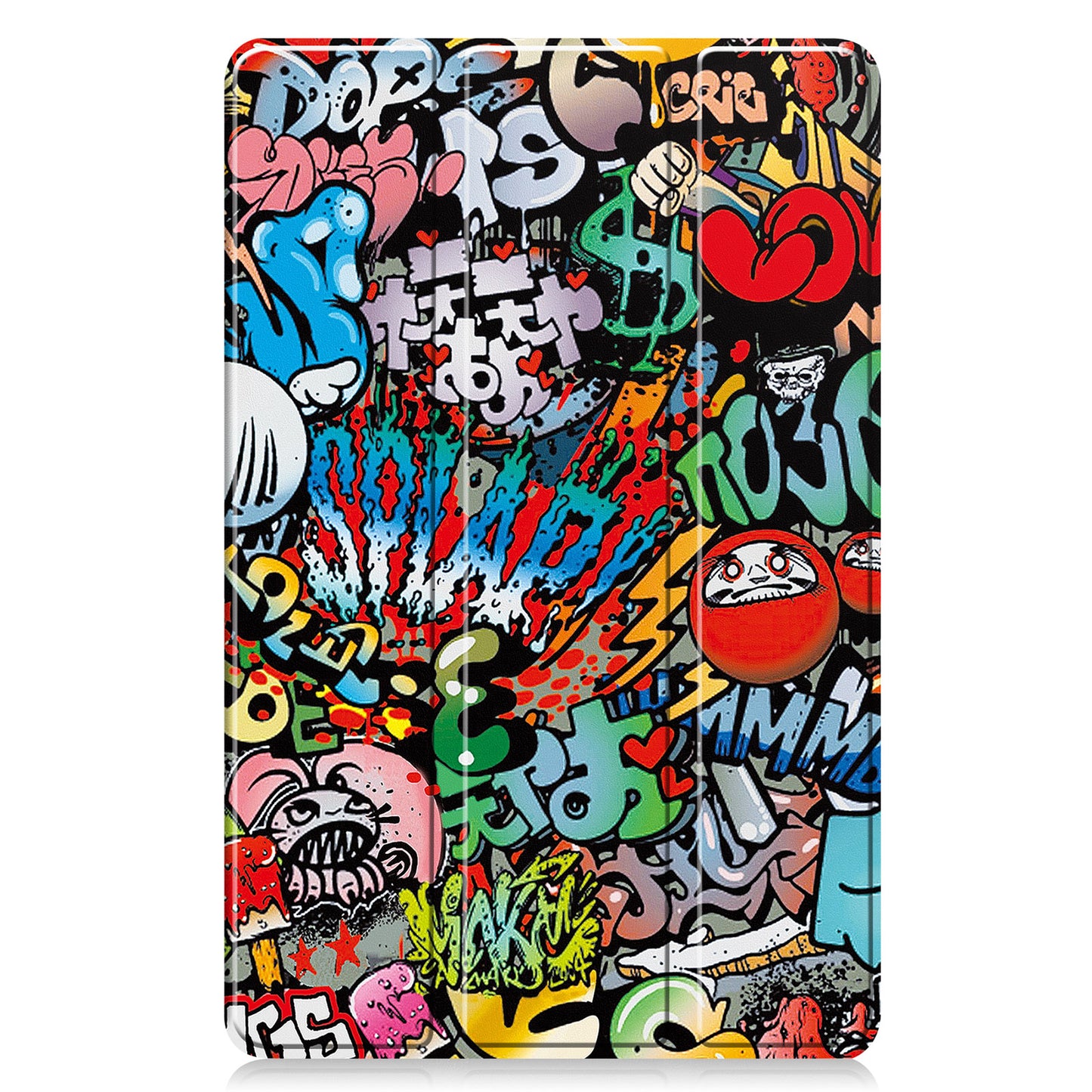 For Honor Pad X8 Pro Trifold Stand Smart Tablet Case Pattern Printing PU Leather Cover