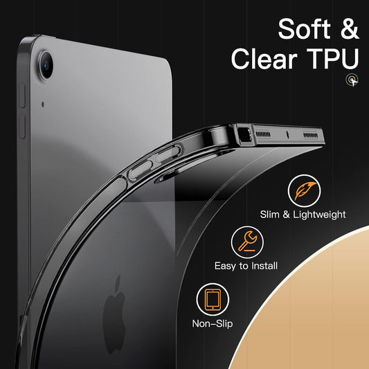 For iPad Air (2020) / iPad Air (2022) Flexible TPU Protective Case Shockproof Tablet Cover
