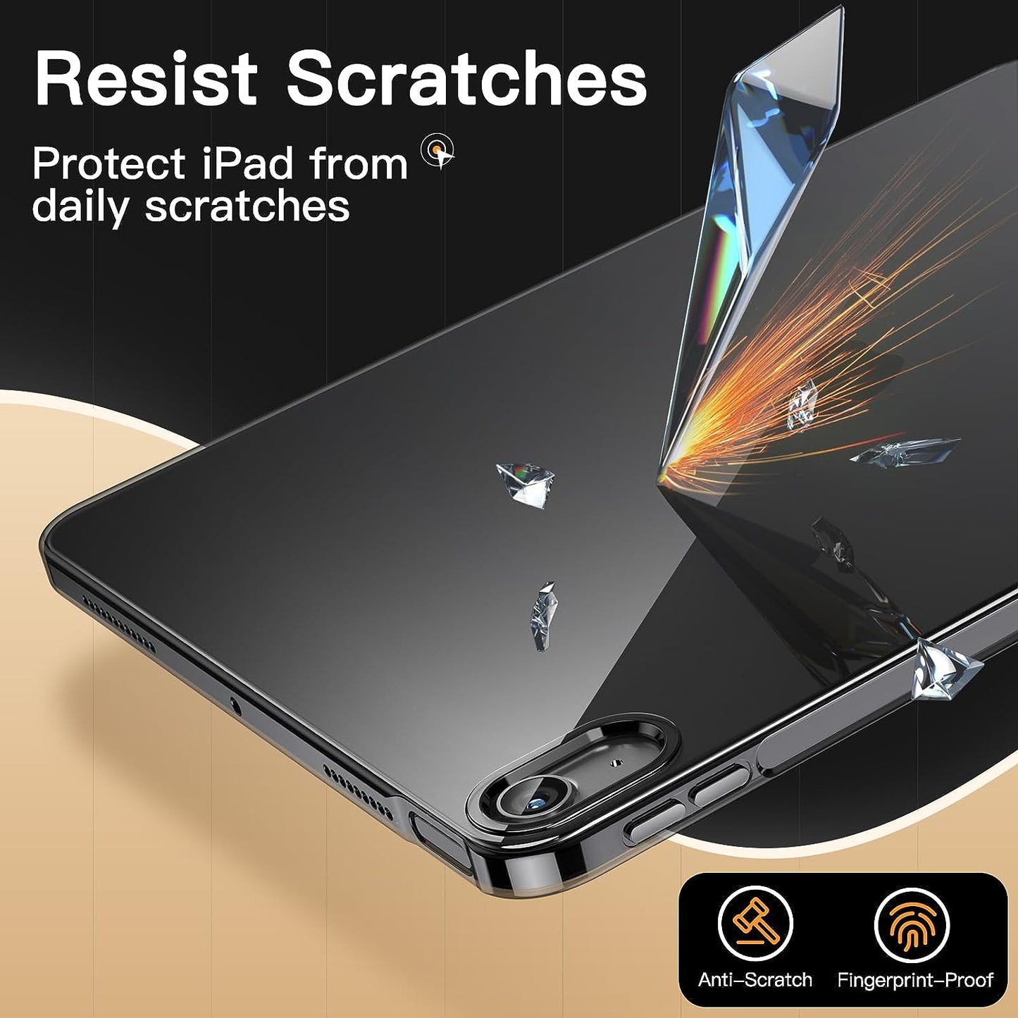 For iPad Air (2020) / iPad Air (2022) Flexible TPU Protective Case Shockproof Tablet Cover