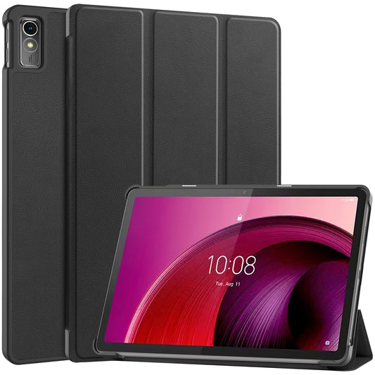 For Lenovo Tab M10 5G Tri-fold Stand Smart Cover PU Leather Auto Wake / Sleep Tablet Case