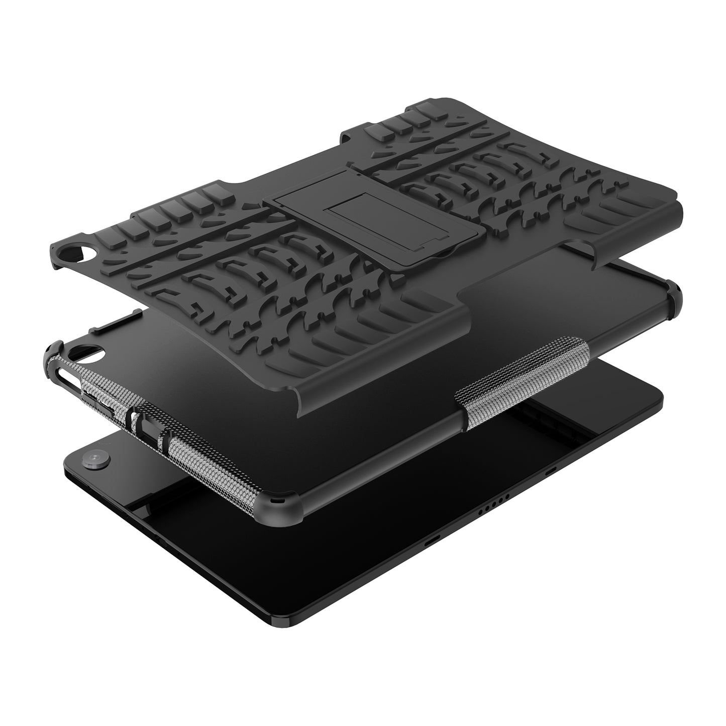 Tablet Back Case for Amazon Fire Max 11 , PC + TPU Dual Layer Protective Shell Kickstand Cover
