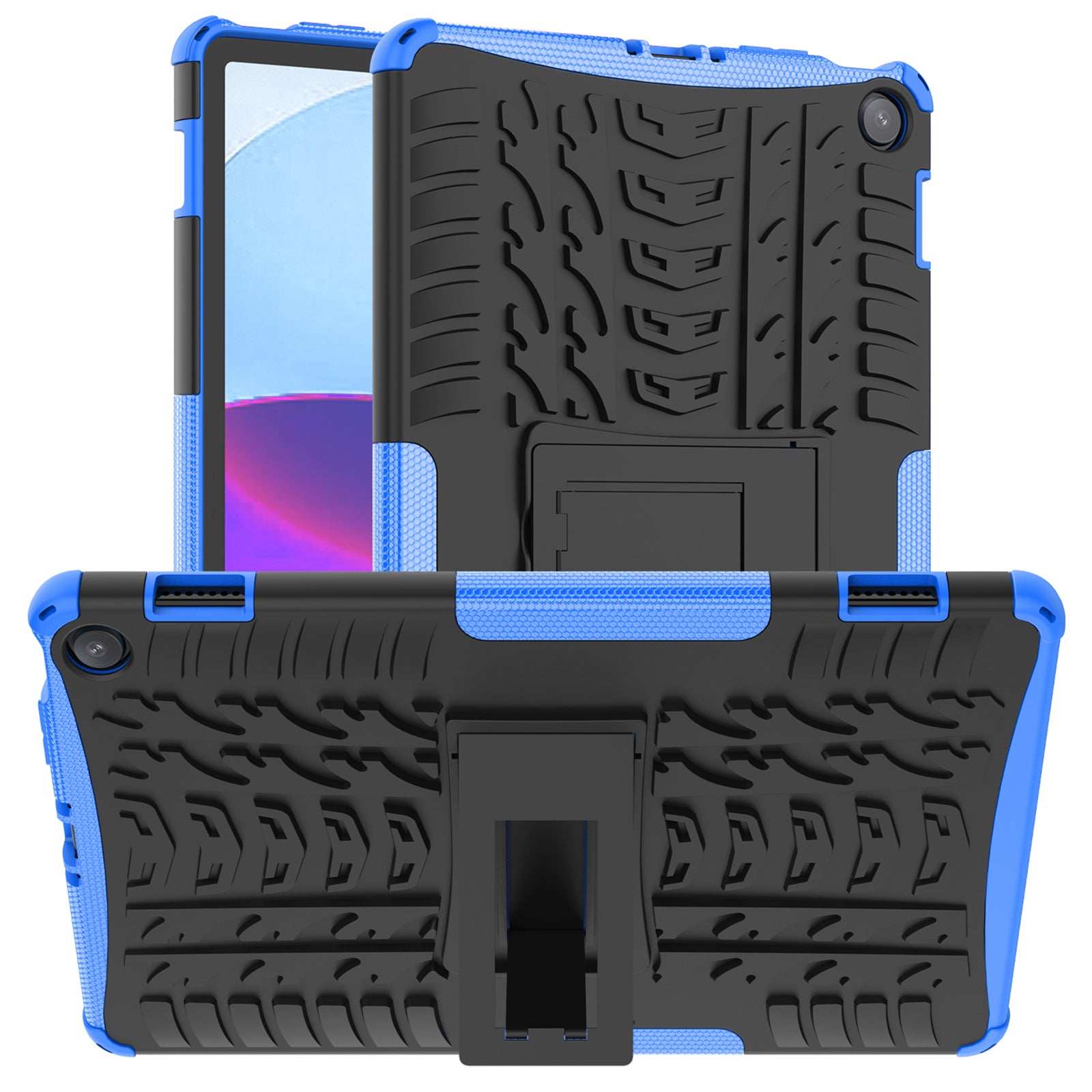 Tablet Back Case for Amazon Fire Max 11 , PC + TPU Dual Layer Protective Shell Kickstand Cover