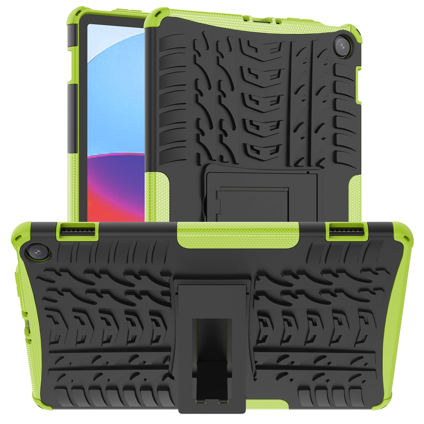 Tablet Back Case for Amazon Fire Max 11 , PC + TPU Dual Layer Protective Shell Kickstand Cover