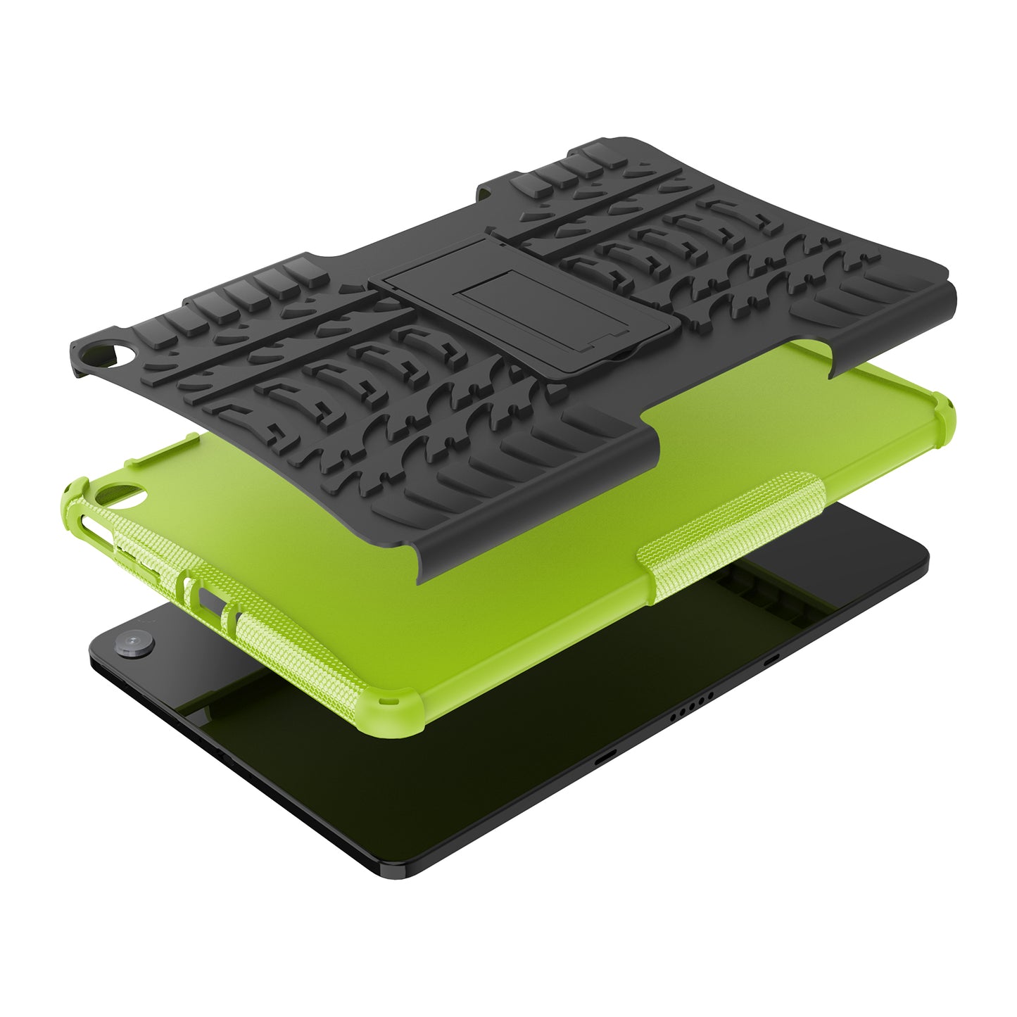 Tablet Back Case for Amazon Fire Max 11 , PC + TPU Dual Layer Protective Shell Kickstand Cover