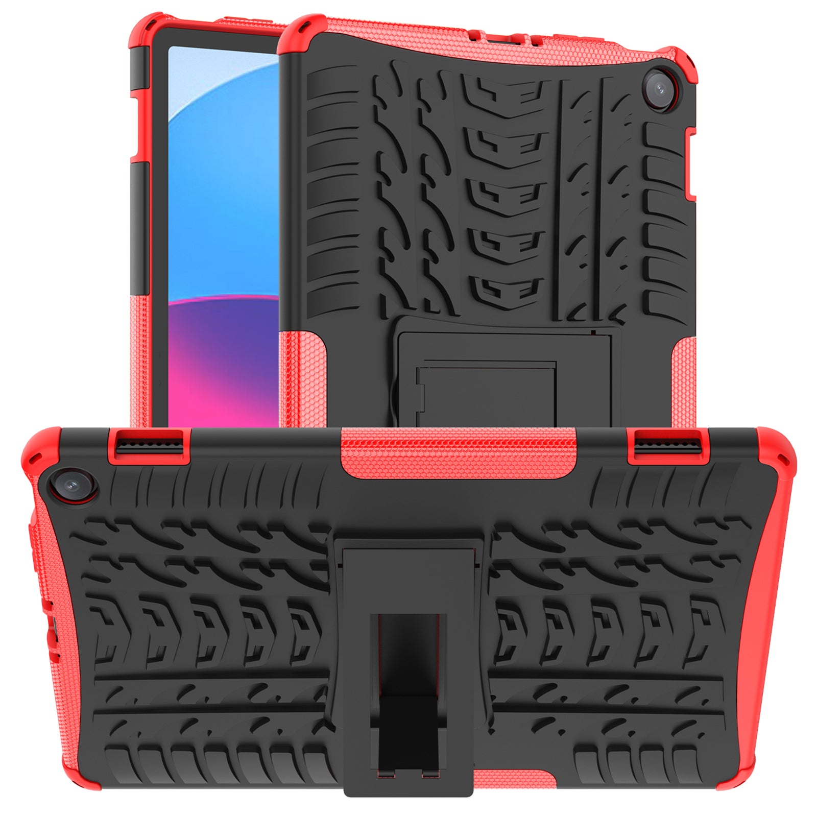 Tablet Back Case for Amazon Fire Max 11 , PC + TPU Dual Layer Protective Shell Kickstand Cover