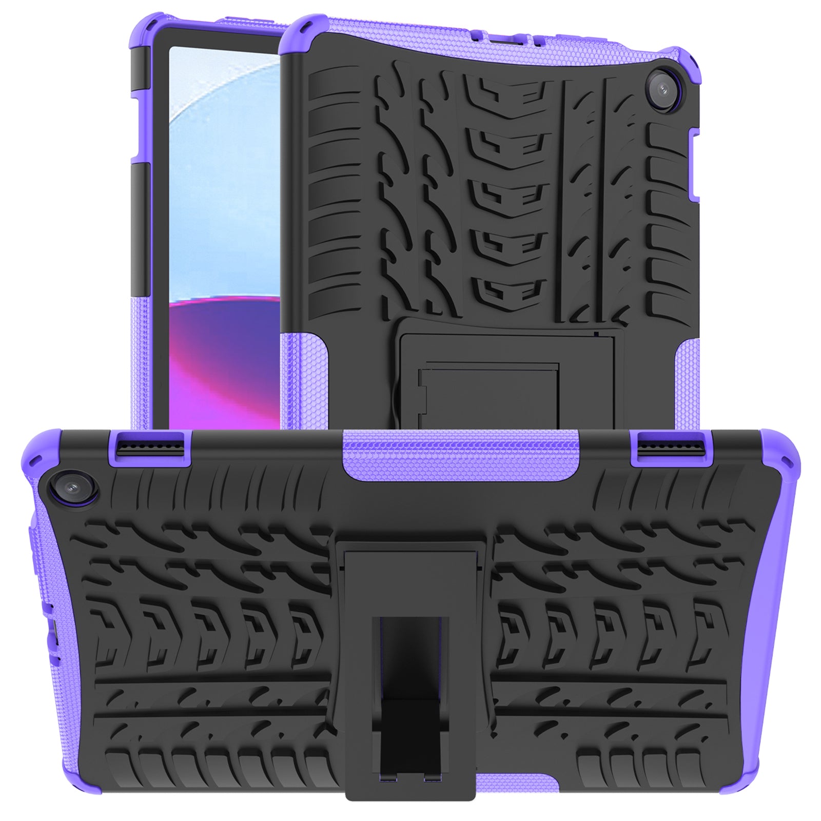 Tablet Back Case for Amazon Fire Max 11 , PC + TPU Dual Layer Protective Shell Kickstand Cover