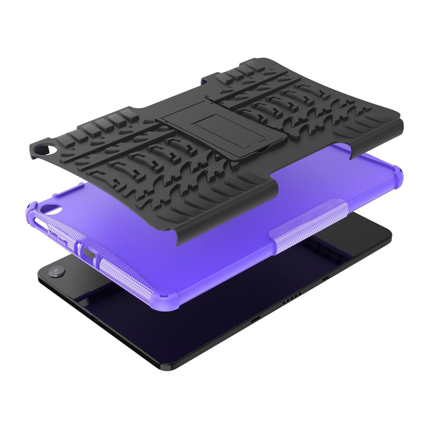 Tablet Back Case for Amazon Fire Max 11 , PC + TPU Dual Layer Protective Shell Kickstand Cover