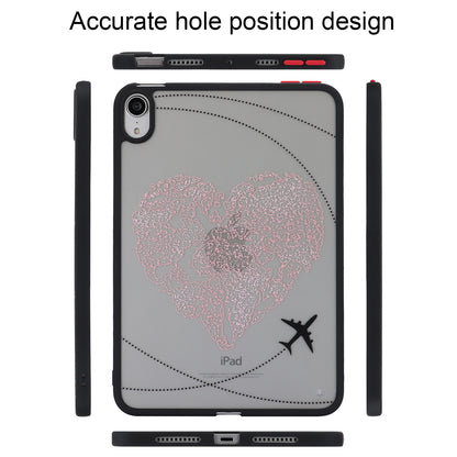 Skin-touch Pattern Printing Tablet Case for iPad mini (2021) , PC+TPU Anti-scratch Tablet Cover