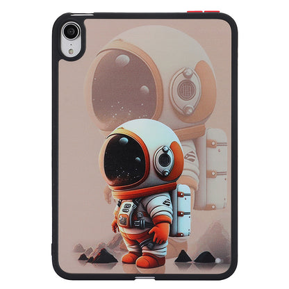 Skin-touch Pattern Printing Tablet Case for iPad mini (2021) , PC+TPU Anti-scratch Tablet Cover