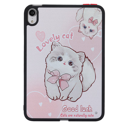 Skin-touch Pattern Printing Tablet Case for iPad mini (2021) , PC+TPU Anti-scratch Tablet Cover