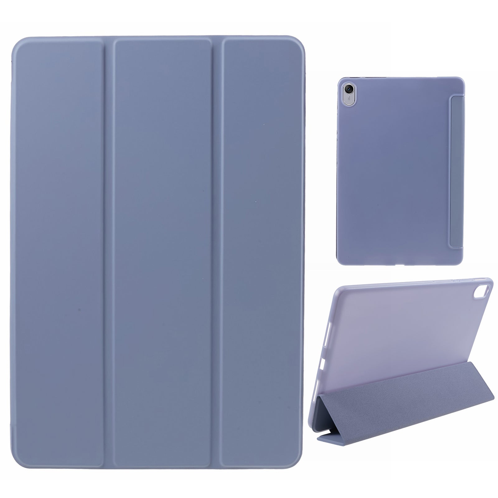 For Huawei MatePad 11.5 PU Leather + Silicone Shockproof Cover Anti-Drop Tri-Fold Stand Tablet Case