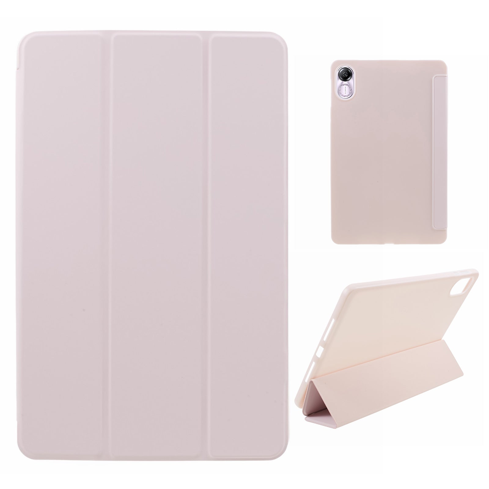 For Honor Pad X8 Pro / Pad X9 Protective Case Anti-Scratch PU+Matte TPU Tablet Cover with Tri-Fold Stand