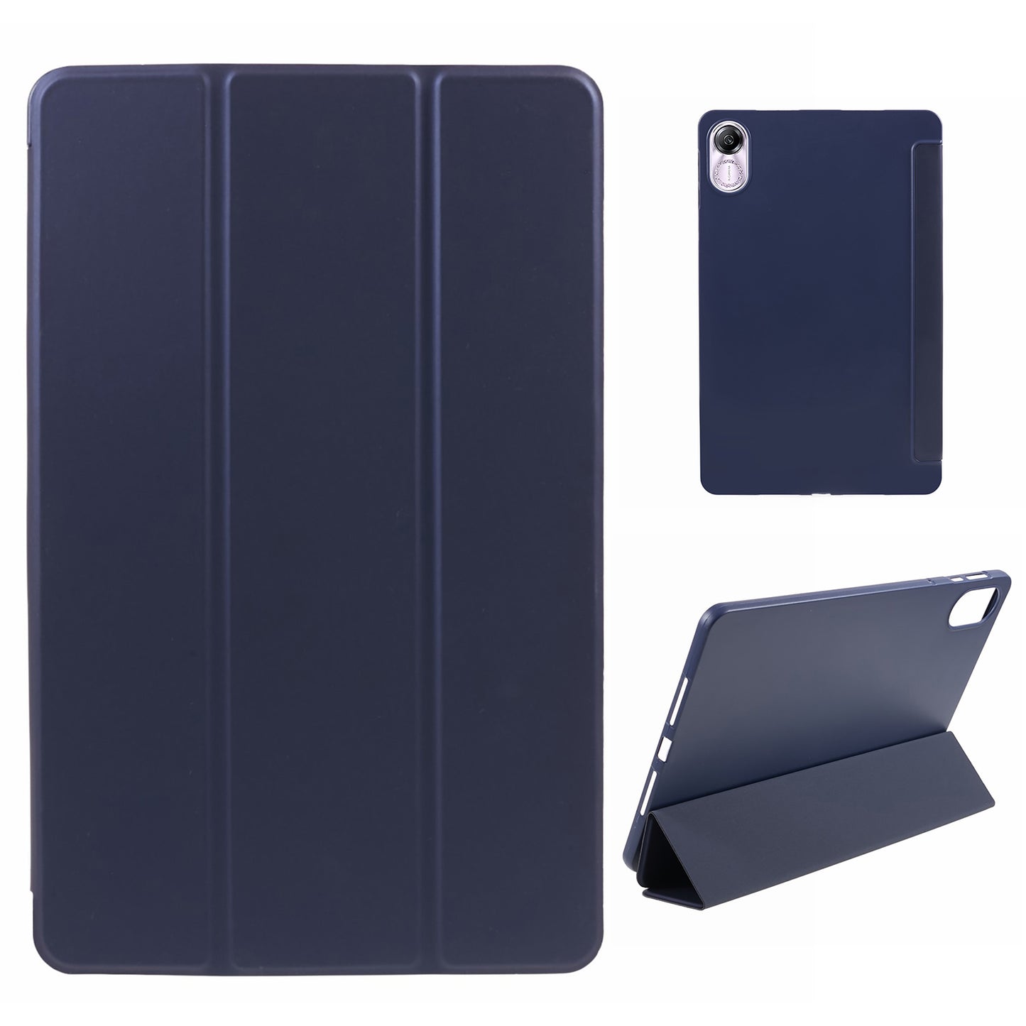 For Honor Pad X8 Pro / Pad X9 Protective Case Anti-Scratch PU+Matte TPU Tablet Cover with Tri-Fold Stand