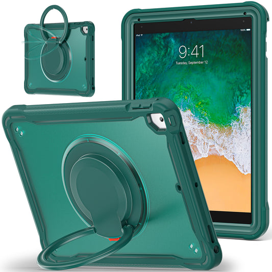 For iPad Air (2013) / Air 2 / iPad Pro 9.7 inch (2016) / iPad 9.7-inch (2017) / (2018) Kickstand Cover PC+TPU Handle Grip Tablet Case