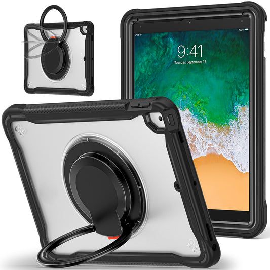 For iPad Air (2013) / Air 2 / iPad Pro 9.7 inch (2016) / iPad 9.7-inch (2017) / (2018) Kickstand Cover PC+TPU Handle Grip Tablet Case