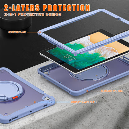 For iPad Air (2013) / Air 2 / iPad Pro 9.7 inch (2016) / iPad 9.7-inch (2017) / (2018) Kickstand Cover PC+TPU Handle Grip Tablet Case