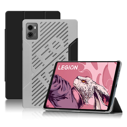 PU Leather Smart Case for Lenovo Legion Y700 , Trifold Stand Heat Dissipation Tablet Cover