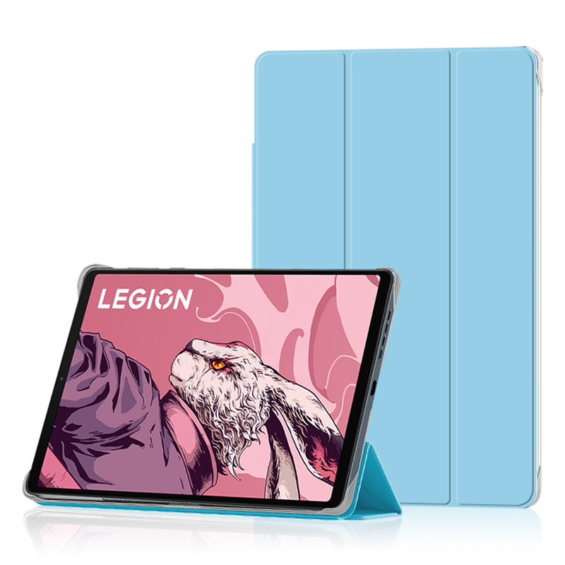 PU Leather Smart Case for Lenovo Legion Y700 , Trifold Stand Heat Dissipation Tablet Cover