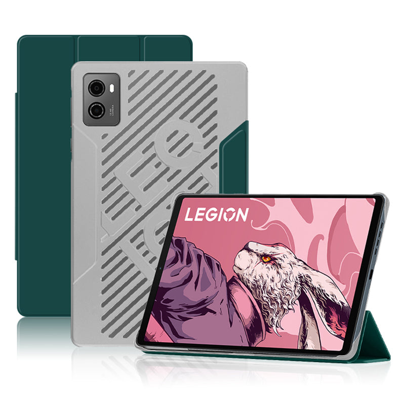 PU Leather Smart Case for Lenovo Legion Y700 , Trifold Stand Heat Dissipation Tablet Cover